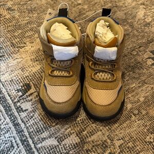 Zara Kids Sneaker boots in Tan and Blue